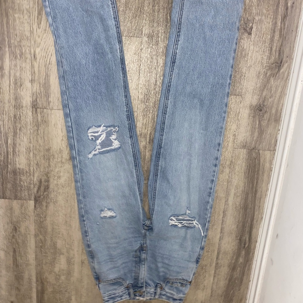 Pacsun Women's Light Blue Distressed Jeans